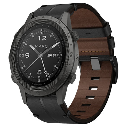 Bracelet de montre texturé en cuir de 22 mm, For Garmin Fenix E 47mm, For Garmin Fenix 8 MIP 47mm, For Garmin Fenix 8 AMOLED 47mm, For Garmin Fenix 7 Pro 47mm, For Garmin Epix Pro 47mm, For Garmin MARQ Athlete Gen 2, For Garmin MARQ Commander          ...