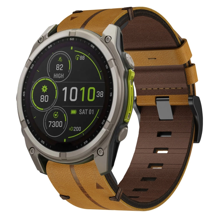 Bracelet de montre texturé en cuir de 22 mm, For Garmin Fenix E 47mm, For Garmin Fenix 8 MIP 47mm, For Garmin Fenix 8 AMOLED 47mm, For Garmin Fenix 7 Pro 47mm, For Garmin Epix Pro 47mm, For Garmin MARQ Athlete Gen 2, For Garmin MARQ Commander          ...