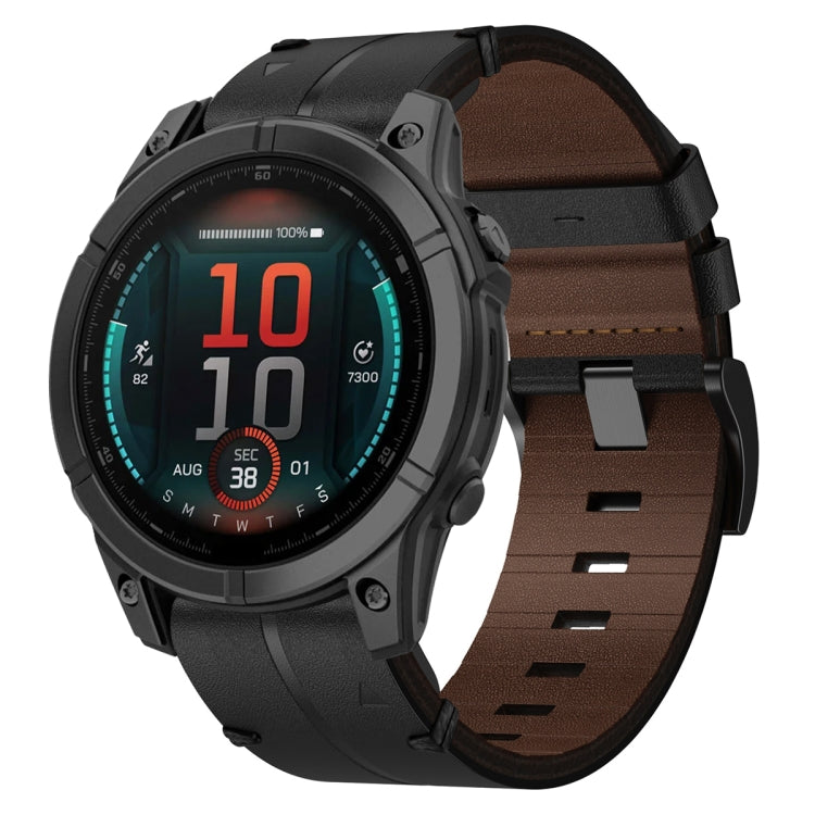 Bracelet de montre texturé en cuir de 22 mm, For Garmin Fenix E 47mm, For Garmin Fenix 8 MIP 47mm, For Garmin Fenix 8 AMOLED 47mm, For Garmin Fenix 7 Pro 47mm, For Garmin Epix Pro 47mm, For Garmin MARQ Athlete Gen 2, For Garmin MARQ Commander          ...
