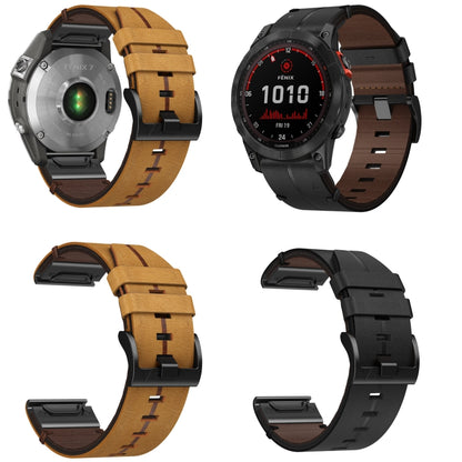 Bracelet de montre texturé en cuir de 22 mm, For Garmin Fenix E 47mm, For Garmin Fenix 8 MIP 47mm, For Garmin Fenix 8 AMOLED 47mm, For Garmin Fenix 7 Pro 47mm, For Garmin Epix Pro 47mm, For Garmin MARQ Athlete Gen 2, For Garmin MARQ Commander          ...