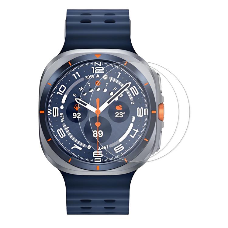 2pcs ENKAY 0.2mm 9H Film de protection d'écran en verre trempé, For Galaxy Watch Ultra2 2026 / 2025 / 1 2024, For Galaxy Watch9 / 8 44mm, For Galaxy Watch9 / 8 40mm, For Galaxy Watch6 Classic / Ultra 47mm, For Galaxy Watch6 / Watch7 44mm               ...