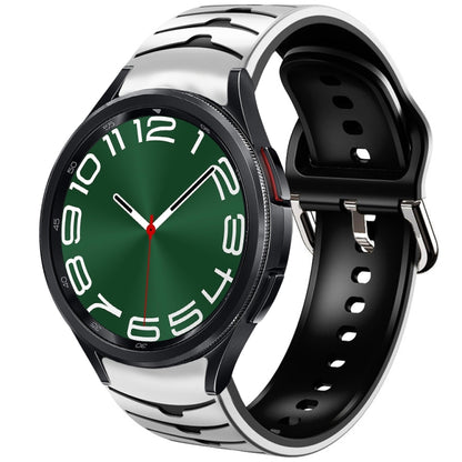 Bracelet de montre en silicone à texture incurvée, For Samsung Galaxy Watch 6 Classic 47mm, For Samsung Galaxy Watch 6 44mm, For Samsung Galaxy Watch 6 40mm, For Samsung Galaxy Watch 6 Classic 43mm