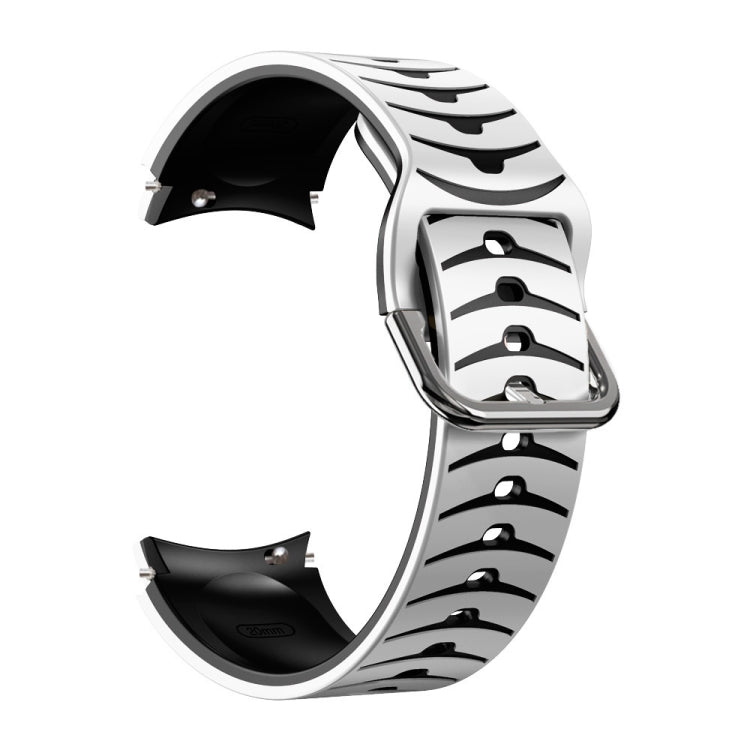 Bracelet de montre en silicone à texture incurvée, For Samsung Galaxy Watch 6 Classic 47mm, For Samsung Galaxy Watch 6 44mm, For Samsung Galaxy Watch 6 40mm, For Samsung Galaxy Watch 6 Classic 43mm