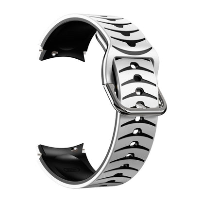 Bracelet de montre en silicone à texture incurvée, For Samsung Galaxy Watch 6 Classic 47mm, For Samsung Galaxy Watch 6 44mm, For Samsung Galaxy Watch 6 40mm, For Samsung Galaxy Watch 6 Classic 43mm