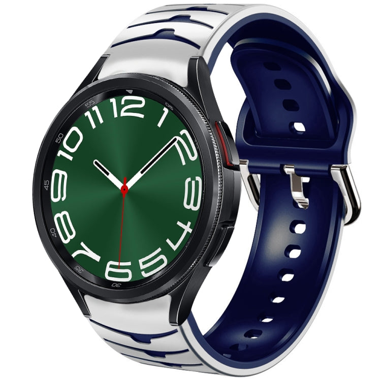 Bracelet de montre en silicone à texture incurvée, For Samsung Galaxy Watch 6 Classic 47mm, For Samsung Galaxy Watch 6 44mm, For Samsung Galaxy Watch 6 40mm, For Samsung Galaxy Watch 6 Classic 43mm