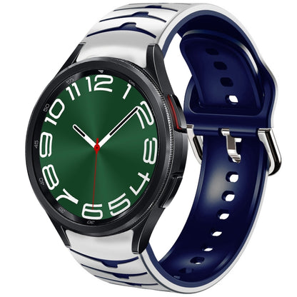 Bracelet de montre en silicone à texture incurvée, For Samsung Galaxy Watch 6 Classic 47mm, For Samsung Galaxy Watch 6 44mm, For Samsung Galaxy Watch 6 40mm, For Samsung Galaxy Watch 6 Classic 43mm