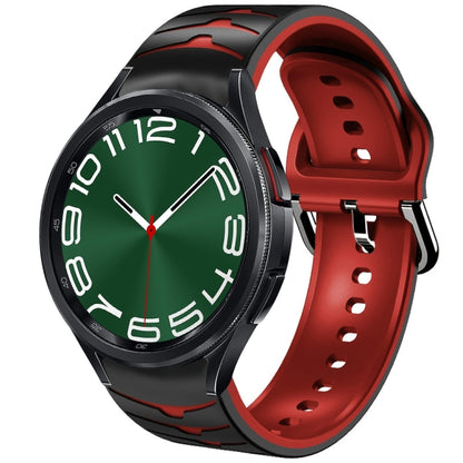 Bracelet de montre en silicone à texture incurvée, For Samsung Galaxy Watch 6 Classic 47mm, For Samsung Galaxy Watch 6 44mm, For Samsung Galaxy Watch 6 40mm, For Samsung Galaxy Watch 6 Classic 43mm