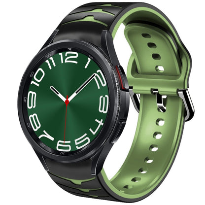 Bracelet de montre en silicone à texture incurvée, For Samsung Galaxy Watch 6 Classic 47mm, For Samsung Galaxy Watch 6 44mm, For Samsung Galaxy Watch 6 40mm, For Samsung Galaxy Watch 6 Classic 43mm