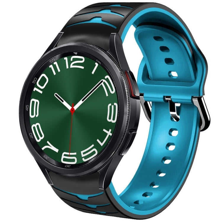 Bracelet de montre en silicone à texture incurvée, For Samsung Galaxy Watch 6 Classic 47mm, For Samsung Galaxy Watch 6 44mm, For Samsung Galaxy Watch 6 40mm, For Samsung Galaxy Watch 6 Classic 43mm