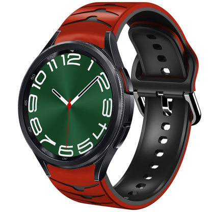 Bracelet de montre en silicone à texture incurvée, For Samsung Galaxy Watch 6 Classic 47mm, For Samsung Galaxy Watch 6 44mm, For Samsung Galaxy Watch 6 40mm, For Samsung Galaxy Watch 6 Classic 43mm