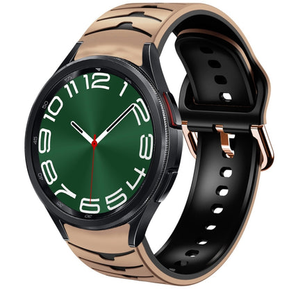 Bracelet de montre en silicone à texture incurvée, For Samsung Galaxy Watch 6 Classic 47mm, For Samsung Galaxy Watch 6 44mm, For Samsung Galaxy Watch 6 40mm, For Samsung Galaxy Watch 6 Classic 43mm