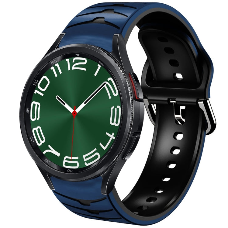 Bracelet de montre en silicone à texture incurvée, For Samsung Galaxy Watch 6 Classic 47mm, For Samsung Galaxy Watch 6 44mm, For Samsung Galaxy Watch 6 40mm, For Samsung Galaxy Watch 6 Classic 43mm