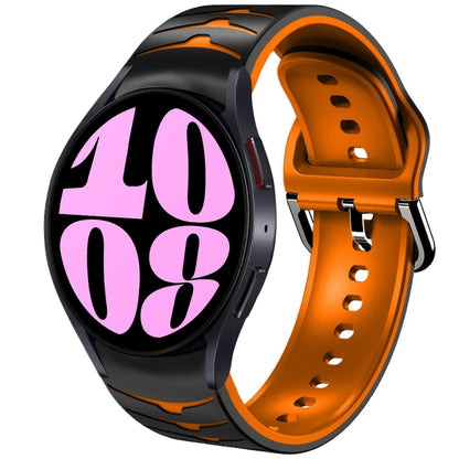 Bracelet de montre en silicone à texture incurvée, For Samsung Galaxy Watch 6 Classic 47mm, For Samsung Galaxy Watch 6 44mm, For Samsung Galaxy Watch 6 40mm, For Samsung Galaxy Watch 6 Classic 43mm