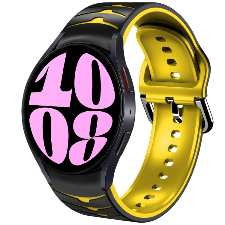 Bracelet de montre en silicone à texture incurvée, For Samsung Galaxy Watch 6 Classic 47mm, For Samsung Galaxy Watch 6 44mm, For Samsung Galaxy Watch 6 40mm, For Samsung Galaxy Watch 6 Classic 43mm