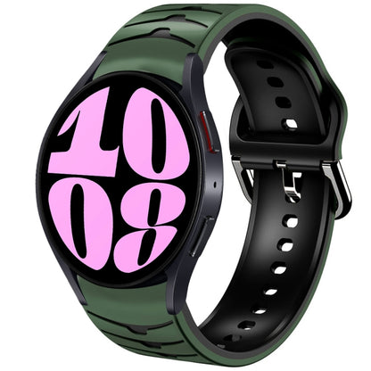 Bracelet de montre en silicone à texture incurvée, For Samsung Galaxy Watch 6 Classic 47mm, For Samsung Galaxy Watch 6 44mm, For Samsung Galaxy Watch 6 40mm, For Samsung Galaxy Watch 6 Classic 43mm