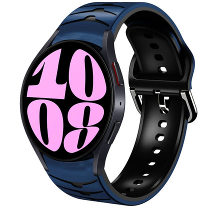 Bracelet de montre en silicone à texture incurvée, For Samsung Galaxy Watch 6 Classic 47mm, For Samsung Galaxy Watch 6 44mm, For Samsung Galaxy Watch 6 40mm, For Samsung Galaxy Watch 6 Classic 43mm
