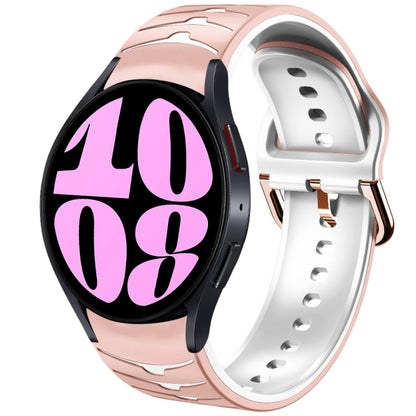 Bracelet de montre en silicone à texture incurvée, For Samsung Galaxy Watch 6 Classic 47mm, For Samsung Galaxy Watch 6 44mm, For Samsung Galaxy Watch 6 40mm, For Samsung Galaxy Watch 6 Classic 43mm