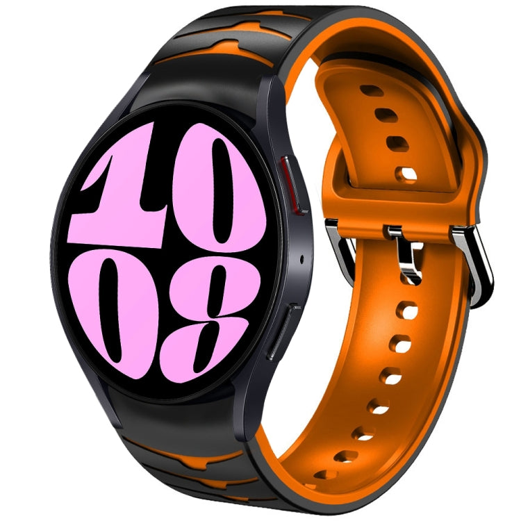 Bracelet de montre en silicone à texture incurvée, For Samsung Galaxy Watch 6 Classic 47mm, For Samsung Galaxy Watch 6 44mm, For Samsung Galaxy Watch 6 40mm, For Samsung Galaxy Watch 6 Classic 43mm