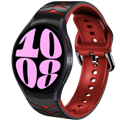 Bracelet de montre en silicone à texture incurvée, For Samsung Galaxy Watch 6 Classic 47mm, For Samsung Galaxy Watch 6 44mm, For Samsung Galaxy Watch 6 40mm, For Samsung Galaxy Watch 6 Classic 43mm