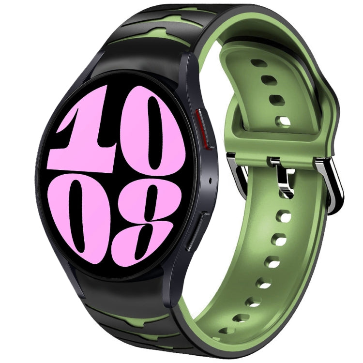 Bracelet de montre en silicone à texture incurvée, For Samsung Galaxy Watch 6 Classic 47mm, For Samsung Galaxy Watch 6 44mm, For Samsung Galaxy Watch 6 40mm, For Samsung Galaxy Watch 6 Classic 43mm