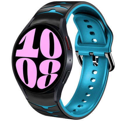 Bracelet de montre en silicone à texture incurvée, For Samsung Galaxy Watch 6 Classic 47mm, For Samsung Galaxy Watch 6 44mm, For Samsung Galaxy Watch 6 40mm, For Samsung Galaxy Watch 6 Classic 43mm