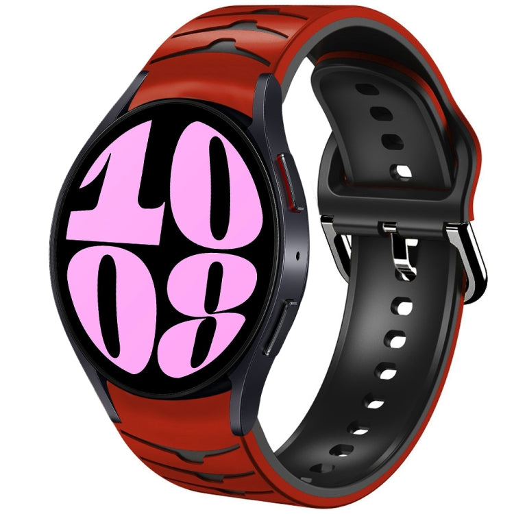 Bracelet de montre en silicone à texture incurvée, For Samsung Galaxy Watch 6 Classic 47mm, For Samsung Galaxy Watch 6 44mm, For Samsung Galaxy Watch 6 40mm, For Samsung Galaxy Watch 6 Classic 43mm