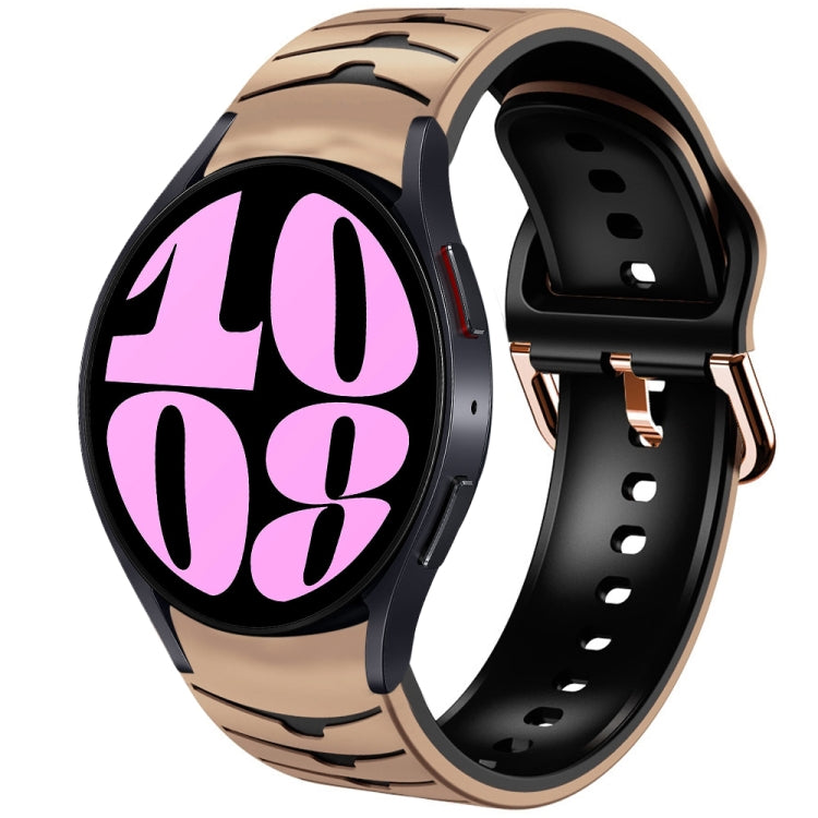 Bracelet de montre en silicone à texture incurvée, For Samsung Galaxy Watch 6 Classic 47mm, For Samsung Galaxy Watch 6 44mm, For Samsung Galaxy Watch 6 40mm, For Samsung Galaxy Watch 6 Classic 43mm