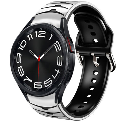 Bracelet de montre en silicone à texture incurvée, For Samsung Galaxy Watch 6 Classic 47mm, For Samsung Galaxy Watch 6 44mm, For Samsung Galaxy Watch 6 40mm, For Samsung Galaxy Watch 6 Classic 43mm
