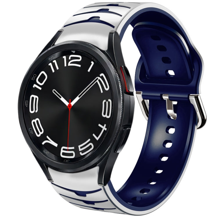 Bracelet de montre en silicone à texture incurvée, For Samsung Galaxy Watch 6 Classic 47mm, For Samsung Galaxy Watch 6 44mm, For Samsung Galaxy Watch 6 40mm, For Samsung Galaxy Watch 6 Classic 43mm