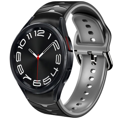 Bracelet de montre en silicone à texture incurvée, For Samsung Galaxy Watch 6 Classic 47mm, For Samsung Galaxy Watch 6 44mm, For Samsung Galaxy Watch 6 40mm, For Samsung Galaxy Watch 6 Classic 43mm