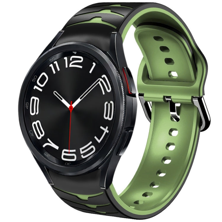 Bracelet de montre en silicone à texture incurvée, For Samsung Galaxy Watch 6 Classic 47mm, For Samsung Galaxy Watch 6 44mm, For Samsung Galaxy Watch 6 40mm, For Samsung Galaxy Watch 6 Classic 43mm