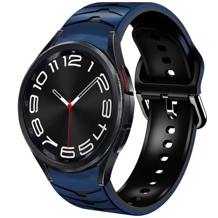 Bracelet de montre en silicone à texture incurvée, For Samsung Galaxy Watch 6 Classic 47mm, For Samsung Galaxy Watch 6 44mm, For Samsung Galaxy Watch 6 40mm, For Samsung Galaxy Watch 6 Classic 43mm