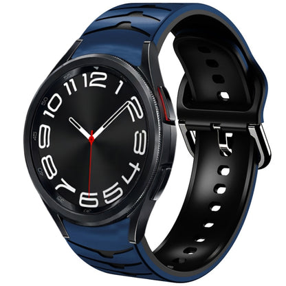 Bracelet de montre en silicone à texture incurvée, For Samsung Galaxy Watch 6 Classic 47mm, For Samsung Galaxy Watch 6 44mm, For Samsung Galaxy Watch 6 40mm, For Samsung Galaxy Watch 6 Classic 43mm