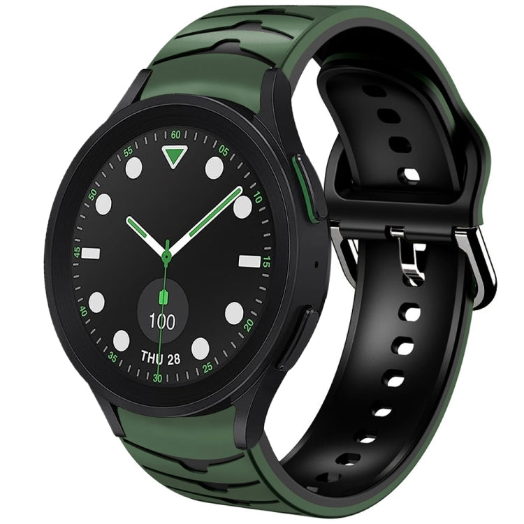 Bracelet de montre en silicone à texture incurvée, For Samsung Galaxy watch 5 Pro Golf Edition, For Samsung Galaxy watch 5 Golf Edition