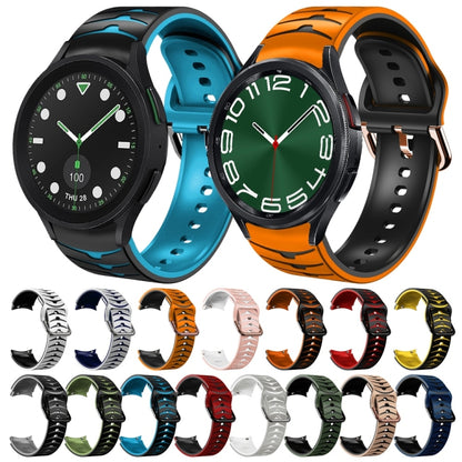 Bracelet de montre en silicone à texture incurvée, For Samsung Galaxy Watch 6 Classic 47mm, For Samsung Galaxy Watch 6 44mm, For Samsung Galaxy Watch 6 40mm, For Samsung Galaxy Watch 6 Classic 43mm
