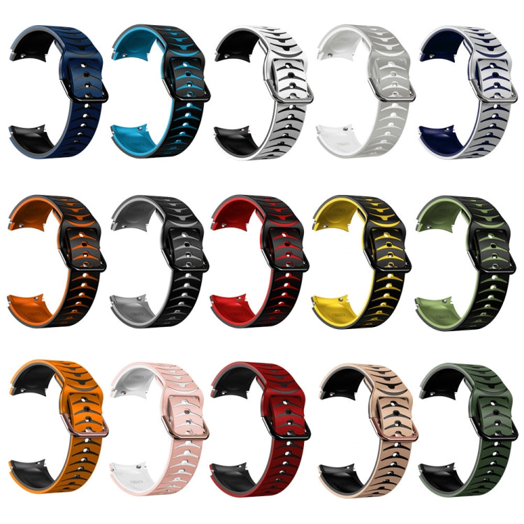 Bracelet de montre en silicone à texture incurvée, For Samsung Galaxy Watch 6 Classic 47mm, For Samsung Galaxy Watch 6 44mm, For Samsung Galaxy Watch 6 40mm, For Samsung Galaxy Watch 6 Classic 43mm