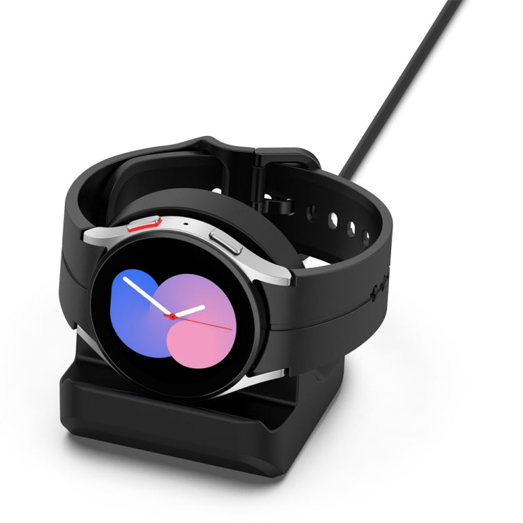 Pour Samsung Galaxy Watch6 / Watch6 Classic / Watch5 / Watch5 Pro JUNSUNMAY Support de chargeur en silicone Base antidérapante
