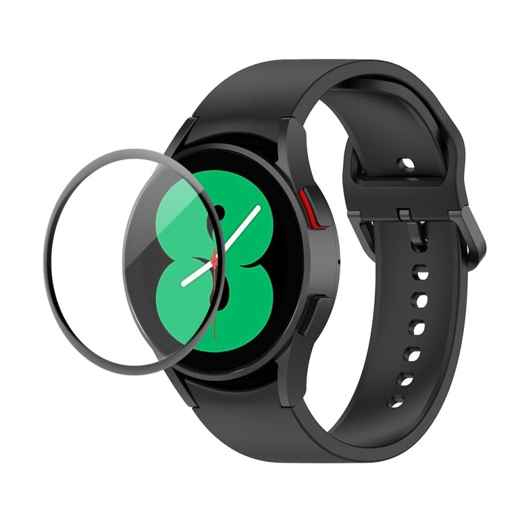 JUNSUNMAY Sangle réglable en silicone + Kit de protection d'écran PMMA à couverture complète, For Samsung Galaxy Watch5 44mm, For Samsung Galaxy Watch5 Pro 45mm, For Samsung Galaxy Watch5 40mm, For Samsung Galaxy Watch4 44mm