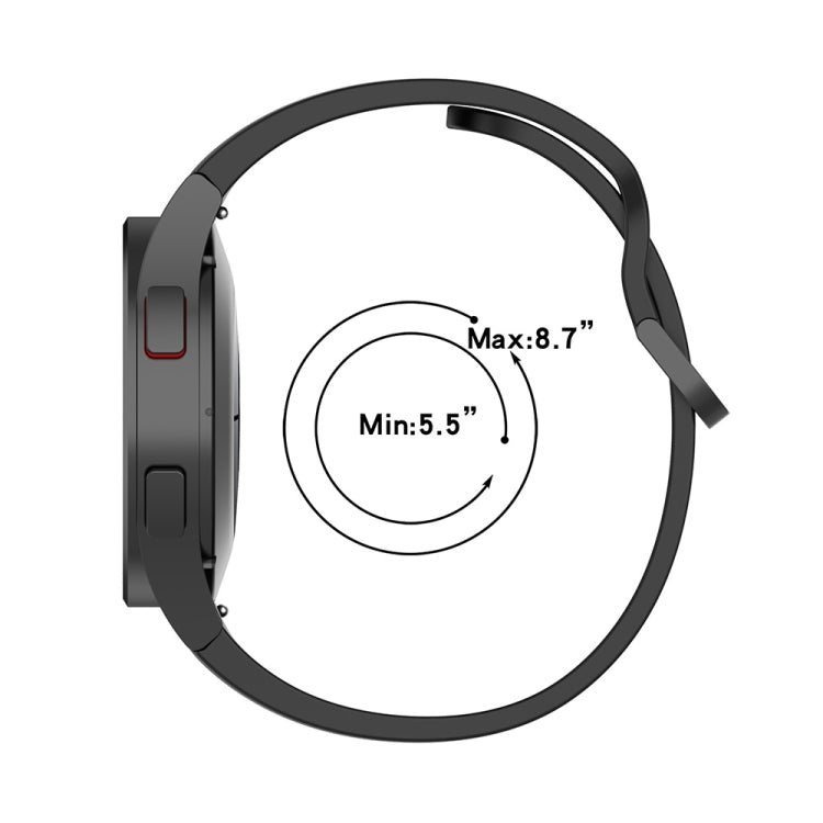 JUNSUNMAY Sangle réglable en silicone + Kit de protection d'écran PMMA à couverture complète, For Samsung Galaxy Watch6 Classic 47mm, For Samsung Galaxy Watch6 44mm, For Samsung Galaxy Watch6 40mm, For Samsung Galaxy Watch6 Classic 43mm