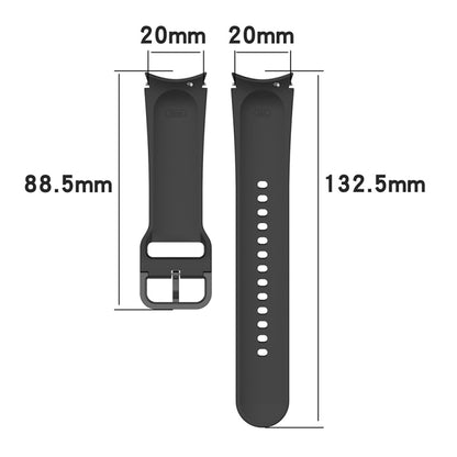JUNSUNMAY Sangle réglable en silicone + Kit de protection d'écran PMMA à couverture complète, For Samsung Galaxy Watch6 Classic 47mm, For Samsung Galaxy Watch6 44mm, For Samsung Galaxy Watch6 40mm, For Samsung Galaxy Watch6 Classic 43mm