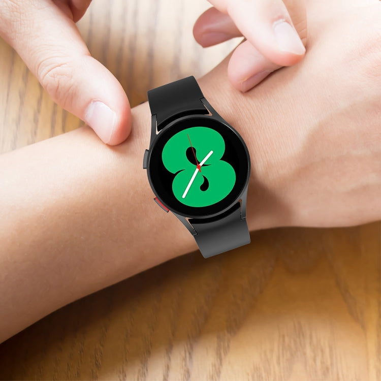 JUNSUNMAY Sangle réglable en silicone + Kit de protection d'écran PMMA à couverture complète, For Samsung Galaxy Watch6 Classic 47mm, For Samsung Galaxy Watch6 44mm, For Samsung Galaxy Watch6 40mm, For Samsung Galaxy Watch6 Classic 43mm