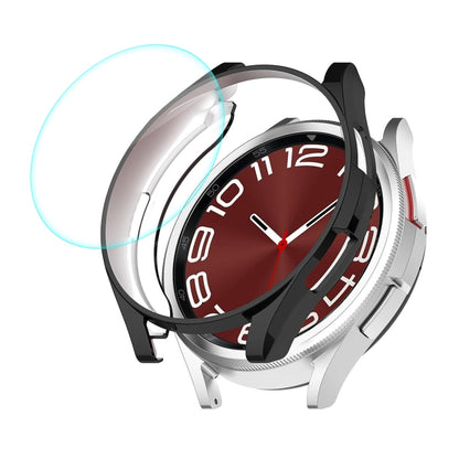 Coque ENKAY Hat-Prince en TPU souple galvanisé + protecteur d'écran en verre 9H de 0,2 mm, For Samsung Galaxy Watch6 Classic 47mm, For Samsung Galaxy Watch6 Classic 43mm