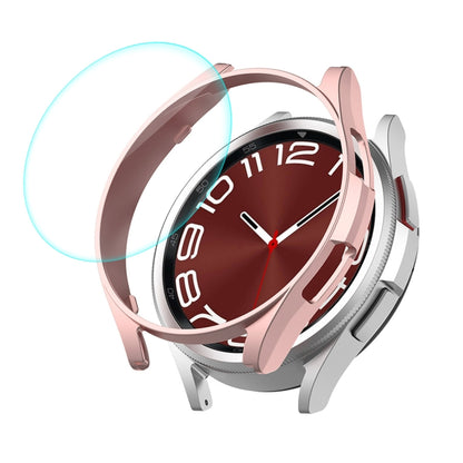 ENKAY Hat-Prince Boîtier PC rigide galvanisé + protecteur d'écran en verre 0,2 mm 9H, For Samsung Galaxy Watch6 Classic 47mm, For Samsung Galaxy Watch6 44mm, For Samsung Galaxy Watch6 40mm, For Samsung Galaxy Watch6 Classic 43mm