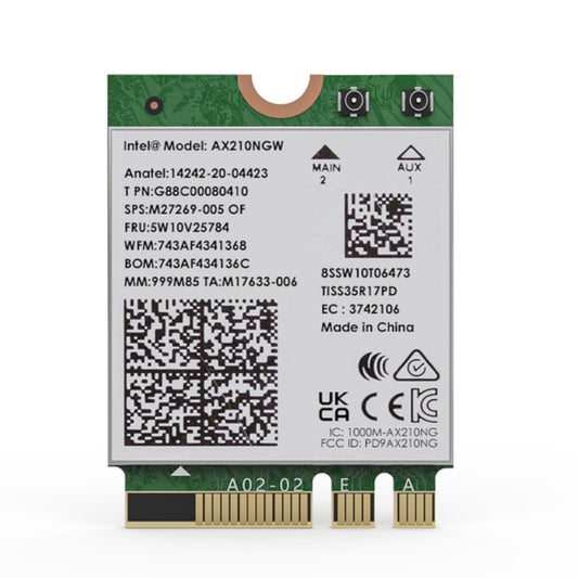 WAVLINK WN675X3M Module de carte réseau Wi-Fi 6E tri-bande BT 5.2 adaptateur réseau 5400Mbps, WN675X3M