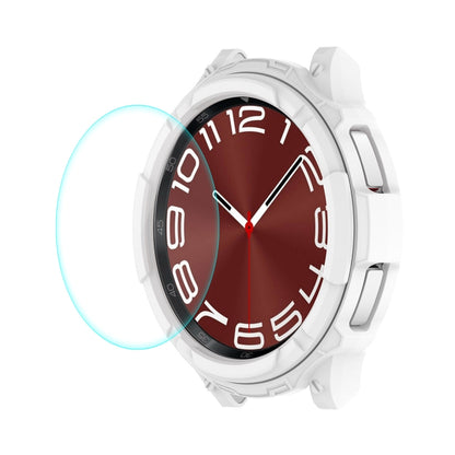 ENKAY Hat-Prince Boîtier de montre Armor 2 en 1 en TPU + Protecteur d'écran en verre trempé 0,2 mm 9H, For Samsung Galaxy Watch6 Classic 47mm, For Samsung Galaxy Watch6 Classic 43mm