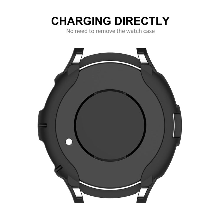 ENKAY Hat-Prince Boîtier de montre Armor 2 en 1 en TPU + Protecteur d'écran en verre trempé 0,2 mm 9H, For Samsung Galaxy Watch6 Classic 47mm, For Samsung Galaxy Watch6 Classic 43mm