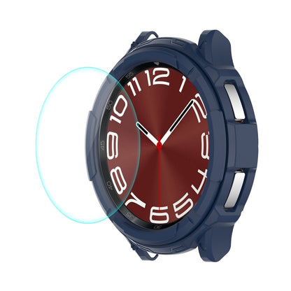 ENKAY Hat-Prince Boîtier de montre Armor 2 en 1 en TPU + Protecteur d'écran en verre trempé 0,2 mm 9H, For Samsung Galaxy Watch6 Classic 47mm, For Samsung Galaxy Watch6 Classic 43mm