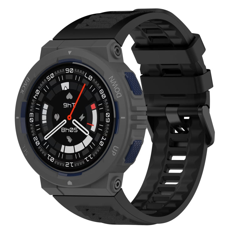 Bracelet de montre en silicone de couleur unie, For Amazfit Active Edge A2212