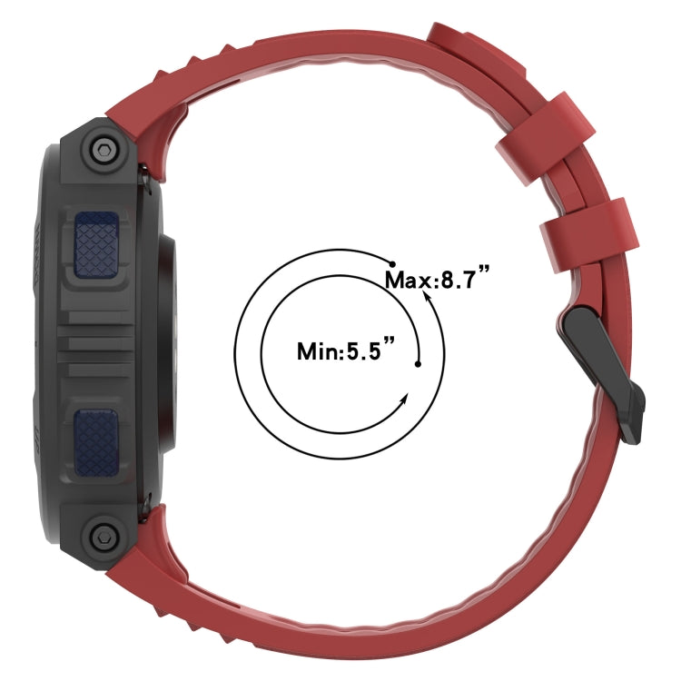 Bracelet de montre en silicone de couleur unie, For Amazfit Active Edge A2212