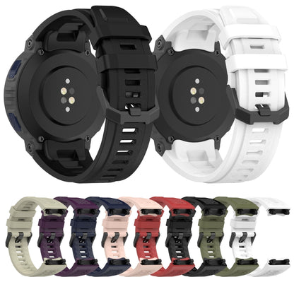 Bracelet de montre en silicone de couleur unie, For Amazfit Active Edge A2212